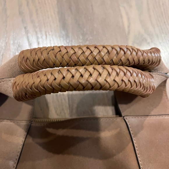 Vince Camuto Brown Suade Top Handle Bag - Picture 2 of 7